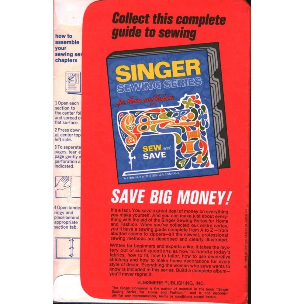 Vintage Singer Sewing Series Section 9 How 2 Make Bedspreads Retro Guide Booklet